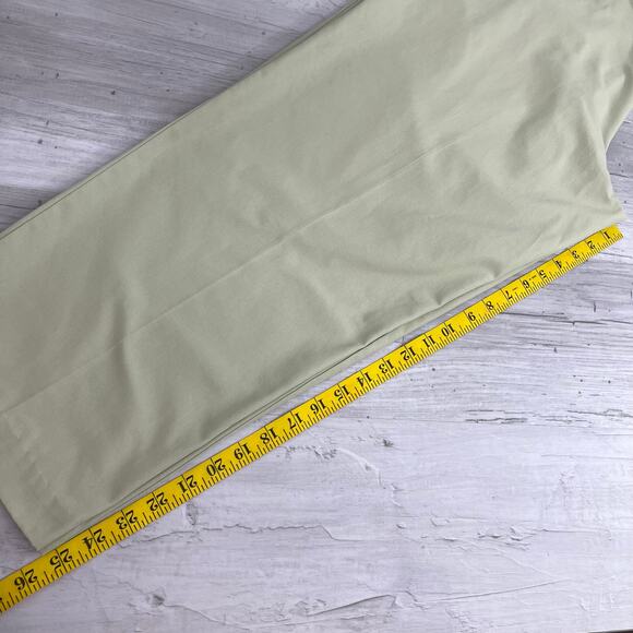 Alfred Dunner Green Elastic High Waist Pull On Belted Straight Leg Trousers 18W - Picture 13 of 13